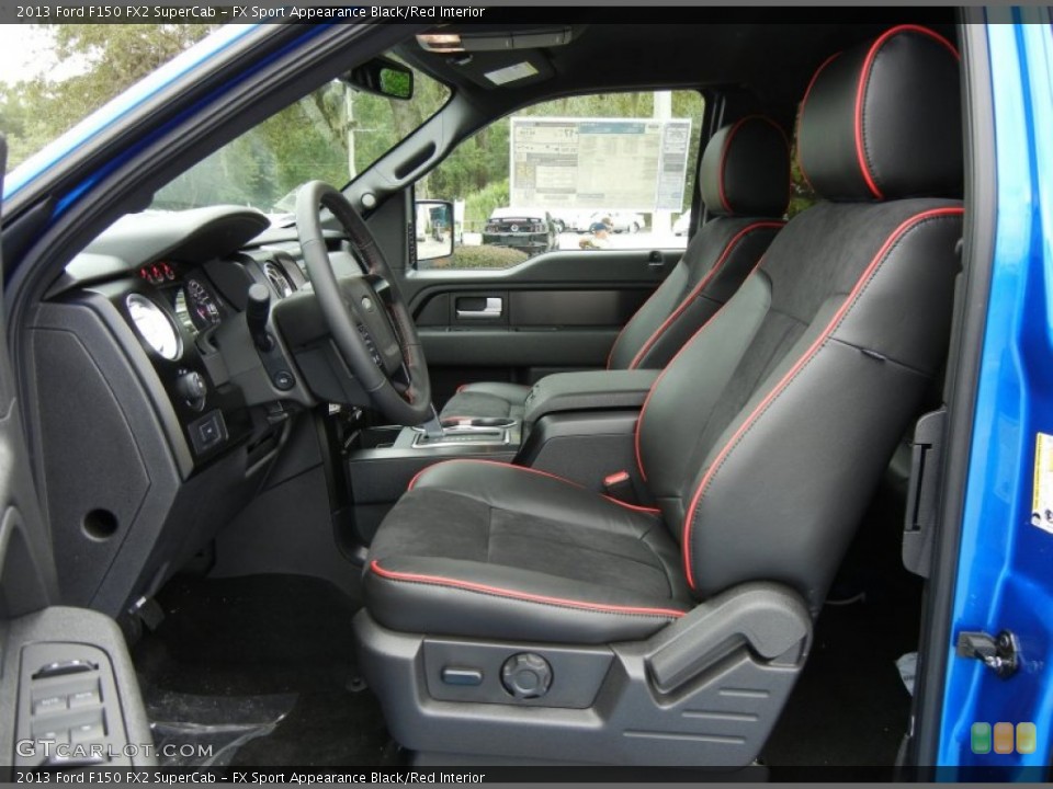 FX Sport Appearance Black/Red Interior Photo for the 2013 Ford F150 FX2 SuperCab #71918598