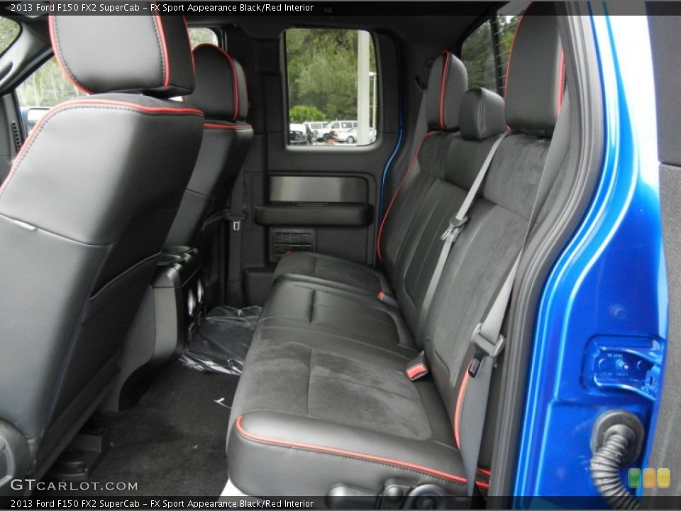 FX Sport Appearance Black/Red Interior Rear Seat for the 2013 Ford F150 FX2 SuperCab #71918621