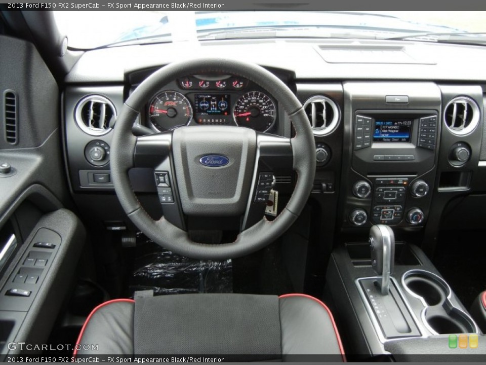 FX Sport Appearance Black/Red Interior Dashboard for the 2013 Ford F150 FX2 SuperCab #71918649