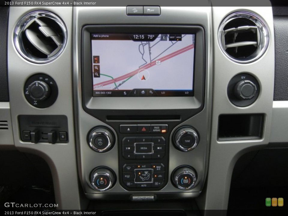 Black Interior Navigation for the 2013 Ford F150 FX4 SuperCrew 4x4 #71919309