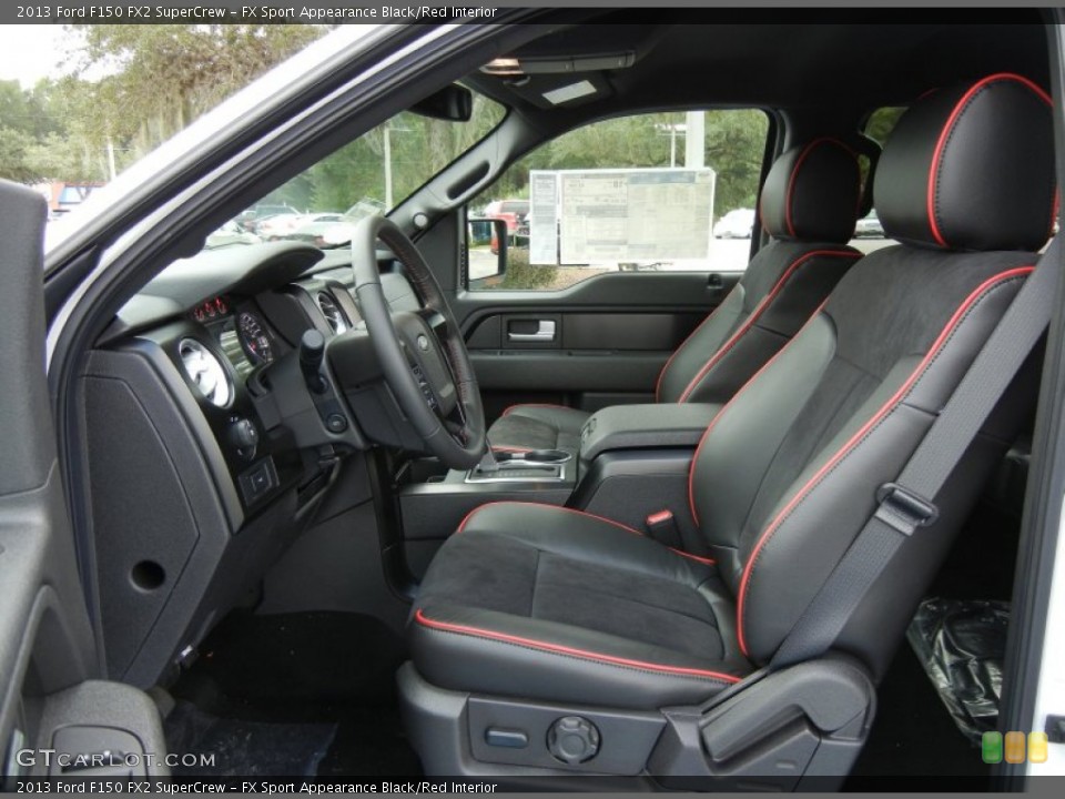 FX Sport Appearance Black/Red Interior Front Seat for the 2013 Ford F150 FX2 SuperCrew #71919813