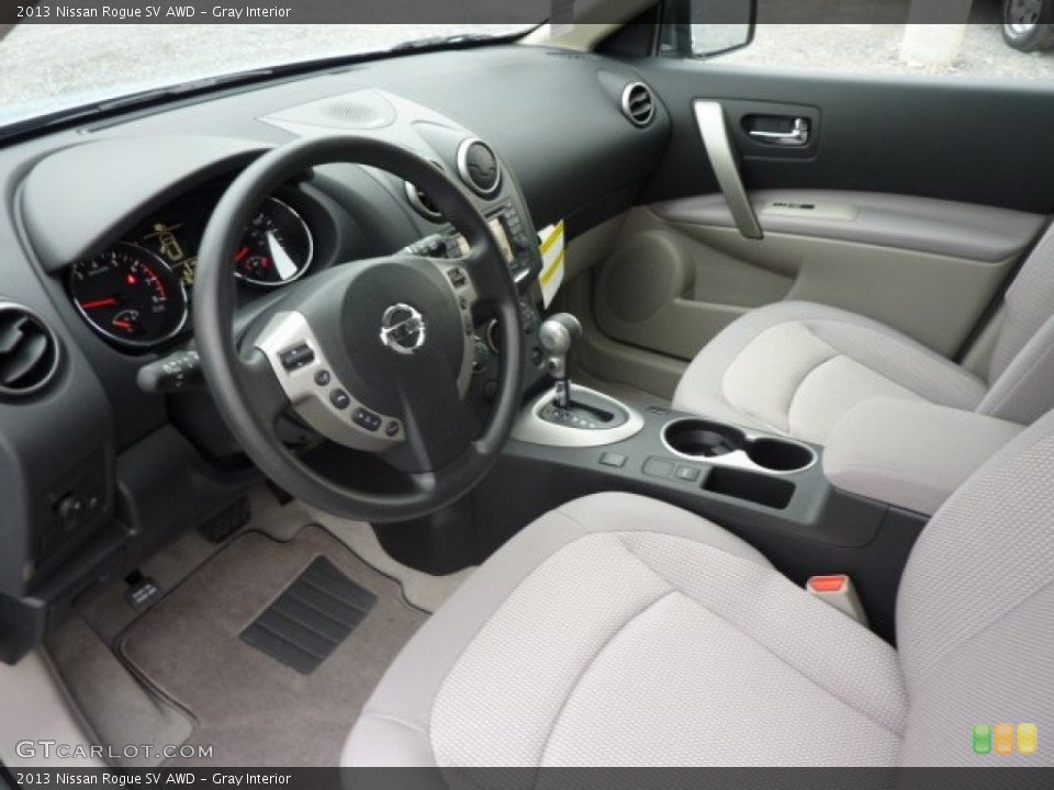 Gray Interior Prime Interior for the 2013 Nissan Rogue SV AWD #71921118