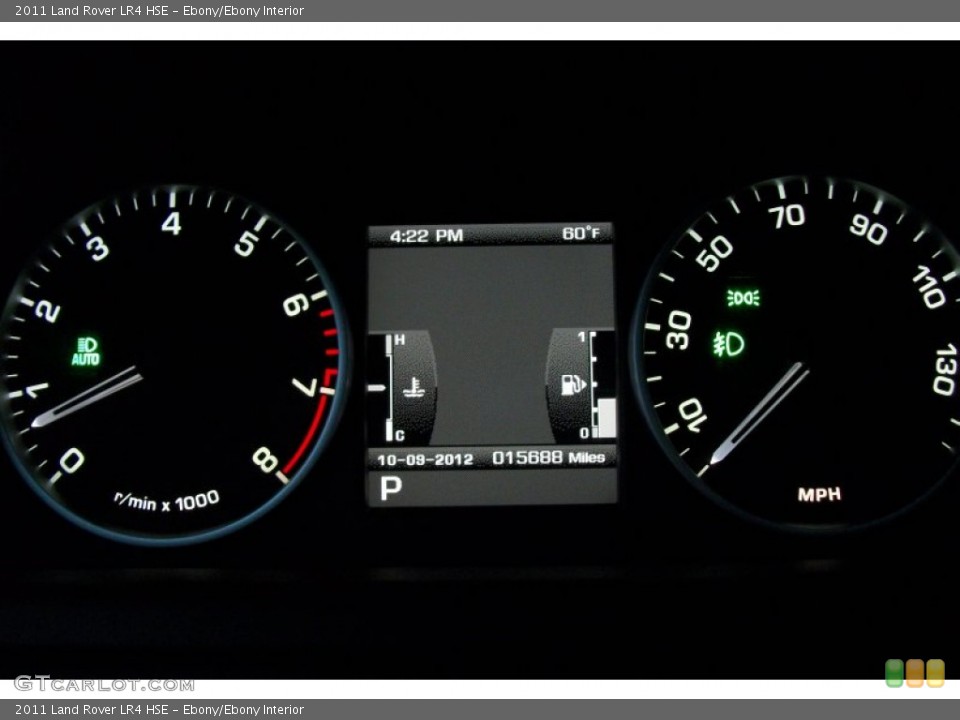 Ebony/Ebony Interior Gauges for the 2011 Land Rover LR4 HSE #71925894