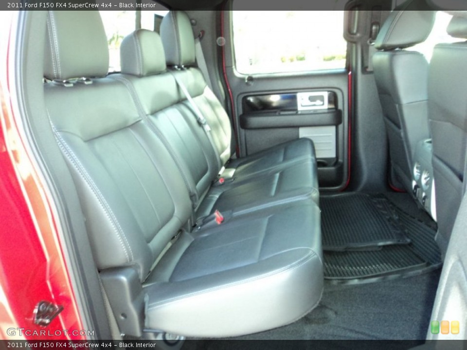 Black Interior Rear Seat for the 2011 Ford F150 FX4 SuperCrew 4x4 #71928072