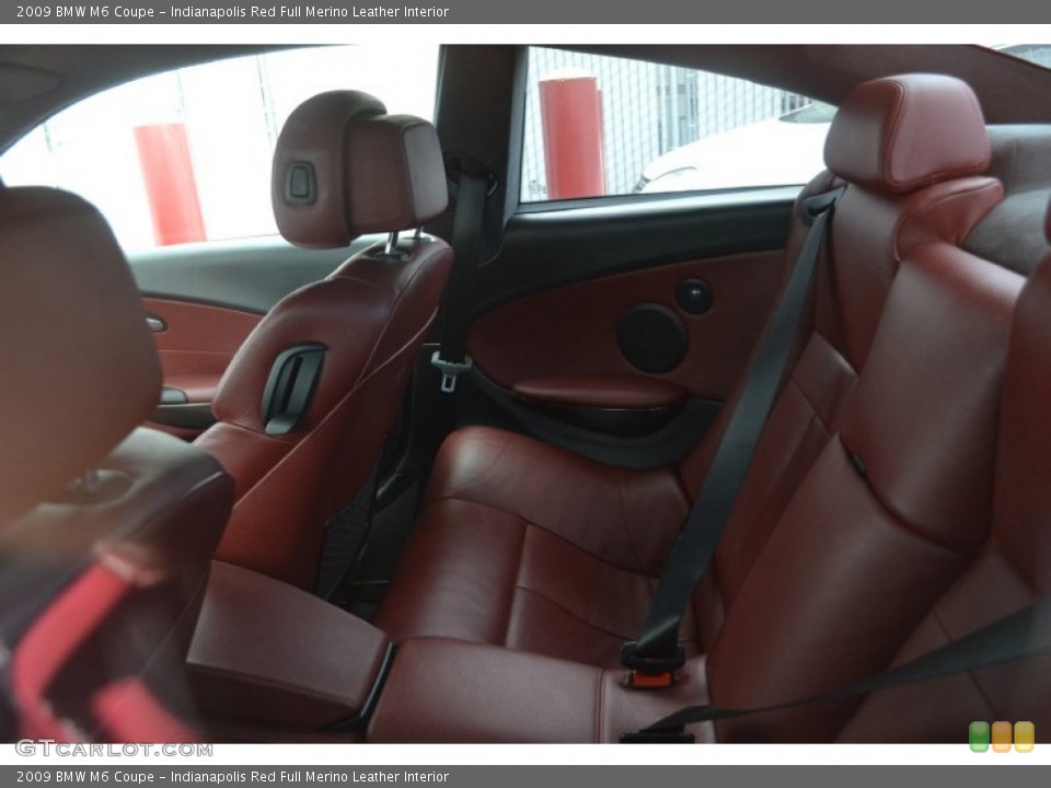 Indianapolis Red Full Merino Leather Interior Rear Seat for the 2009 BMW M6 Coupe #71929938