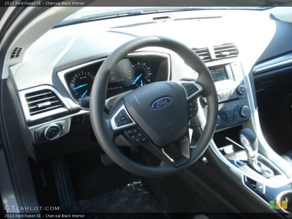 Charcoal Black Interior Steering Wheel for the 2013 Ford Fusion SE #71931693