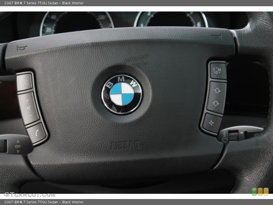 Black Interior Controls for the 2007 BMW 7 Series 750Li Sedan #71931965