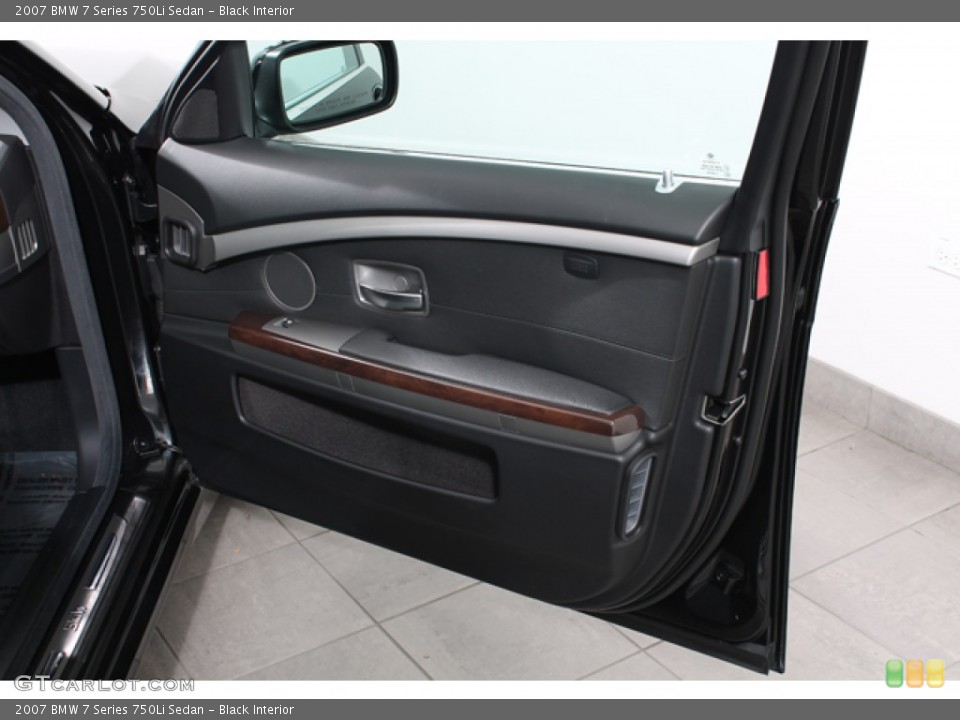 Black Interior Door Panel for the 2007 BMW 7 Series 750Li Sedan #71932104