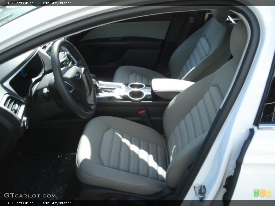 Earth Gray Interior Front Seat for the 2013 Ford Fusion S #71932155