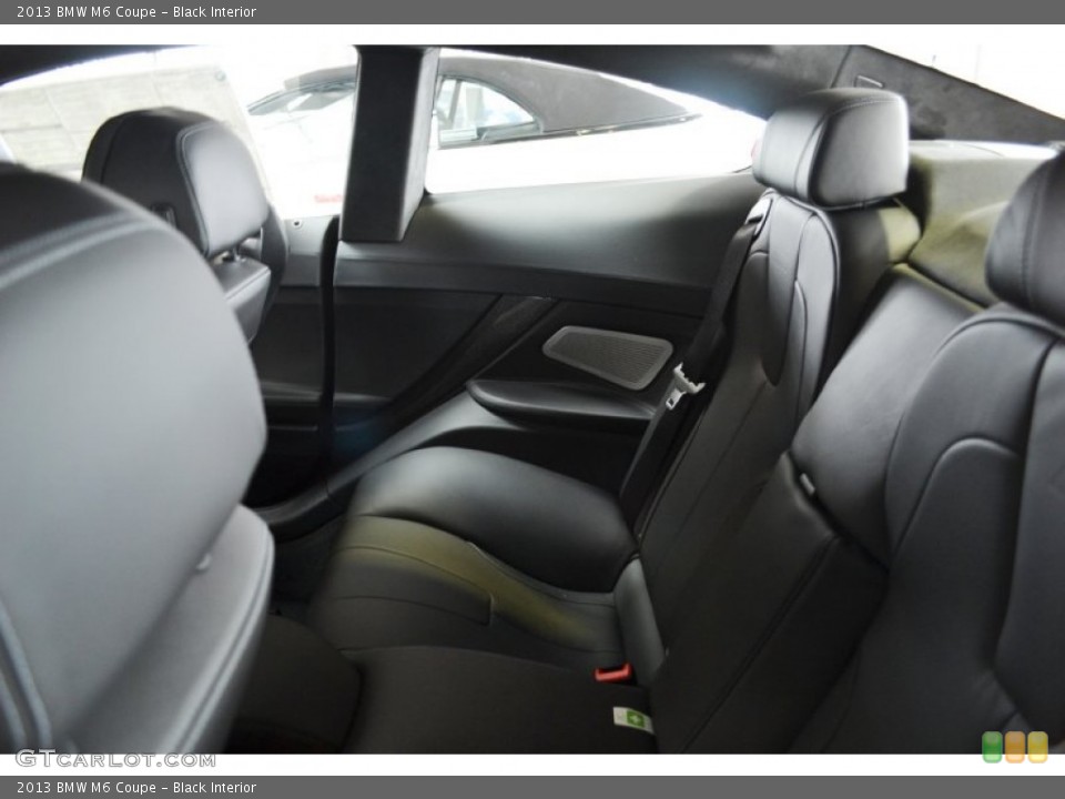 Black Interior Rear Seat for the 2013 BMW M6 Coupe #71932427