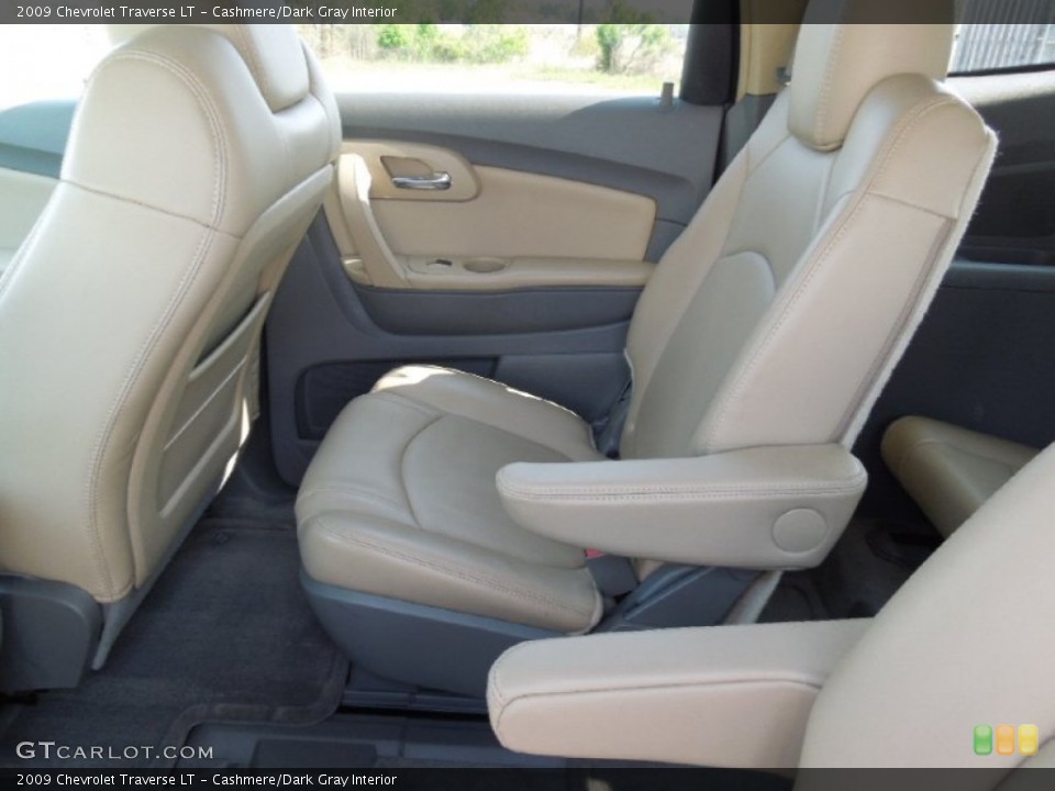 Cashmere/Dark Gray Interior Rear Seat for the 2009 Chevrolet Traverse LT #71932458