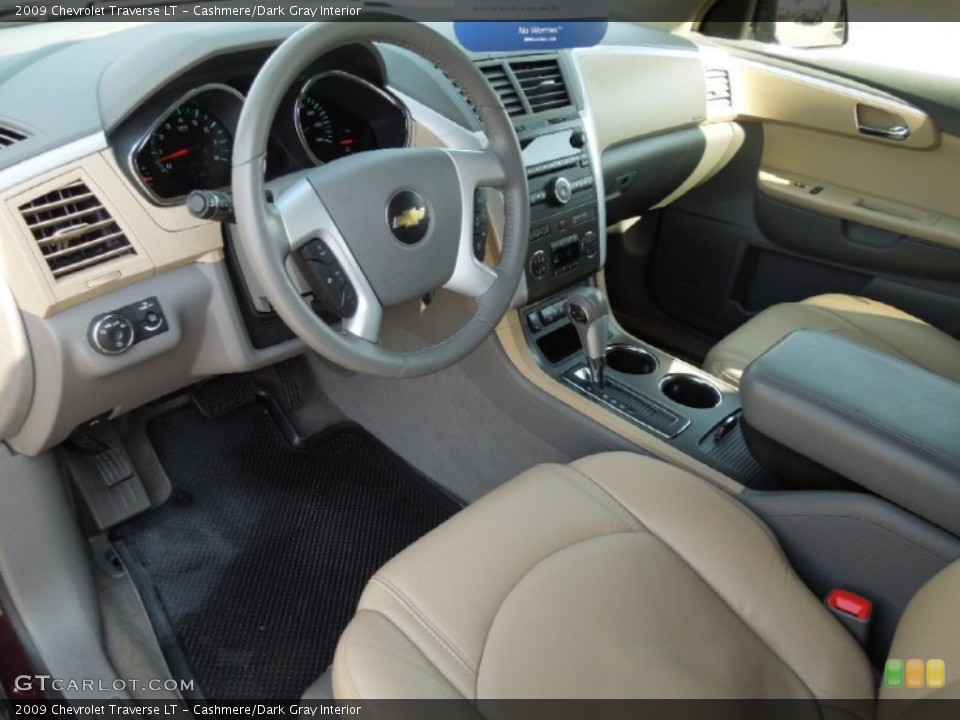 Cashmere/Dark Gray Interior Prime Interior for the 2009 Chevrolet Traverse LT #71932741