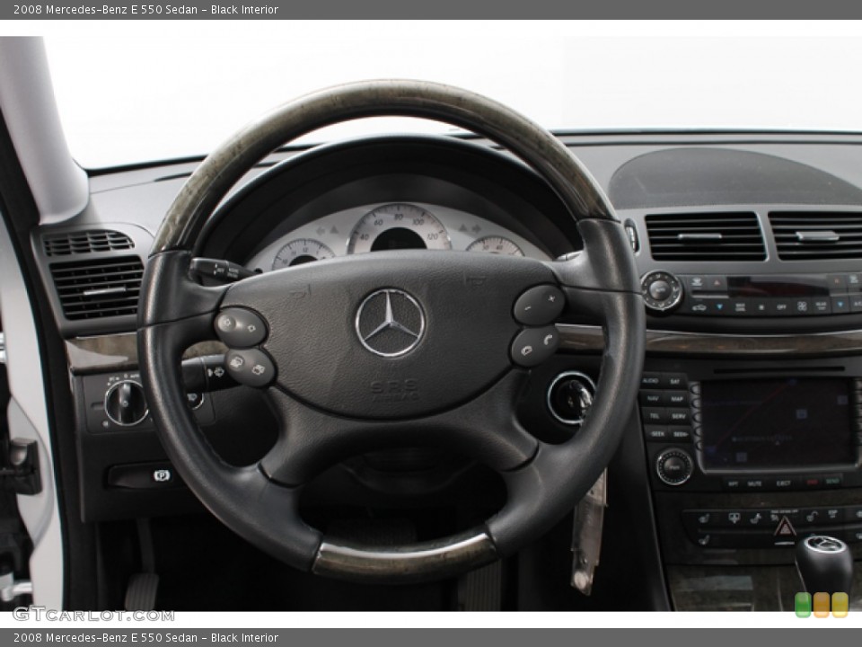Black Interior Steering Wheel for the 2008 Mercedes-Benz E 550 Sedan #71932809