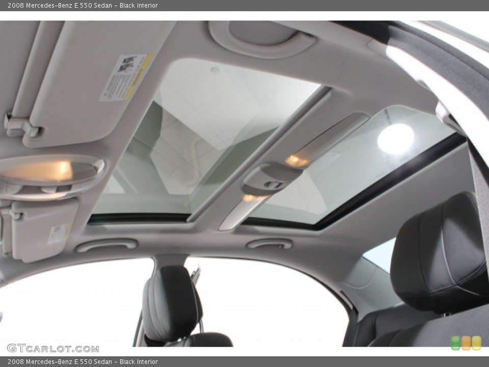 Black Interior Sunroof for the 2008 Mercedes-Benz E 550 Sedan #71933234