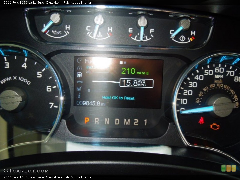 Pale Adobe Interior Gauges for the 2011 Ford F150 Lariat SuperCrew 4x4 #71934485
