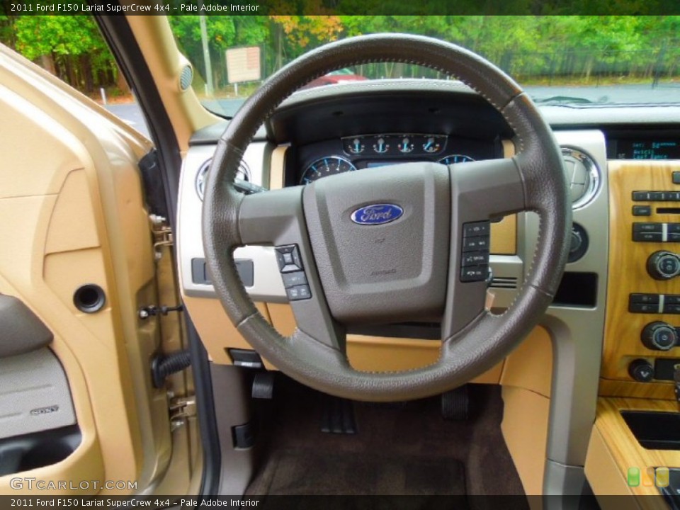 Pale Adobe Interior Steering Wheel for the 2011 Ford F150 Lariat SuperCrew 4x4 #71934555