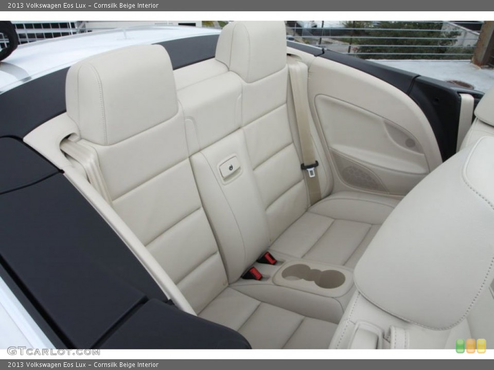 Cornsilk Beige Interior Rear Seat for the 2013 Volkswagen Eos Lux #71937603