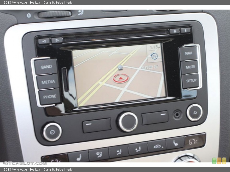 Cornsilk Beige Interior Controls for the 2013 Volkswagen Eos Lux #71937702