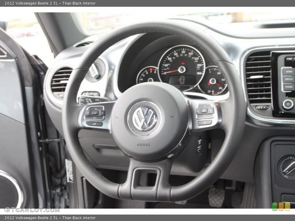 Titan Black Interior Steering Wheel for the 2012 Volkswagen Beetle 2.5L #71938824