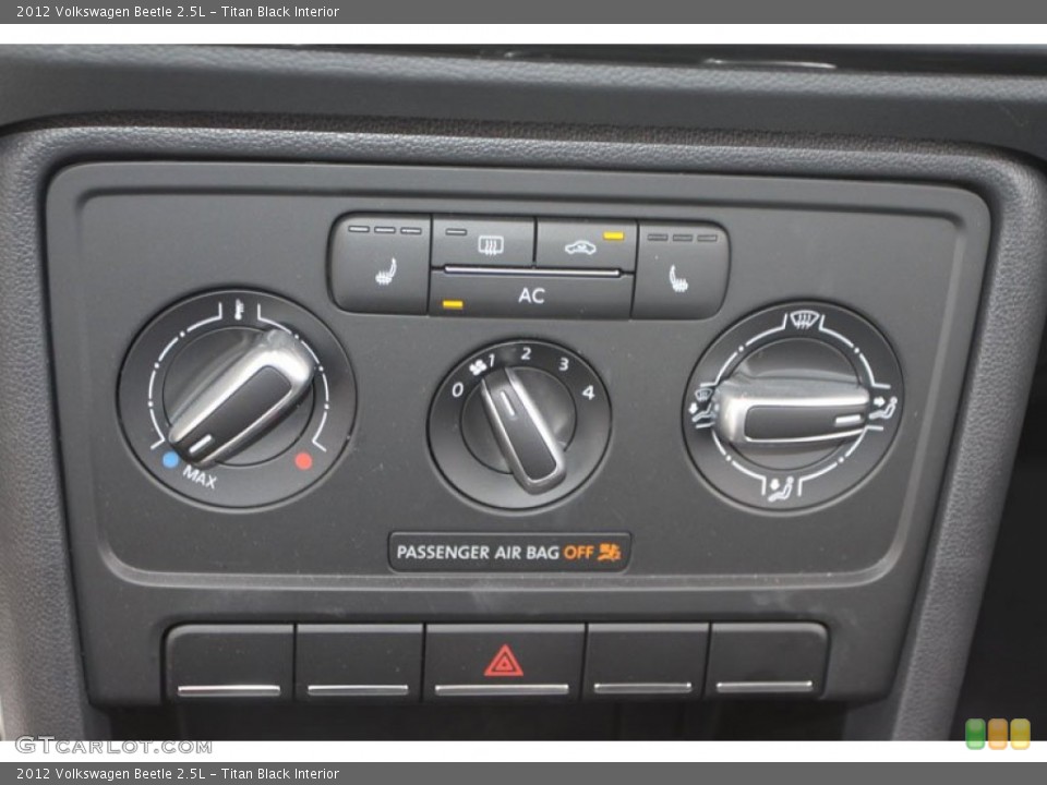 Titan Black Interior Controls for the 2012 Volkswagen Beetle 2.5L #71938896