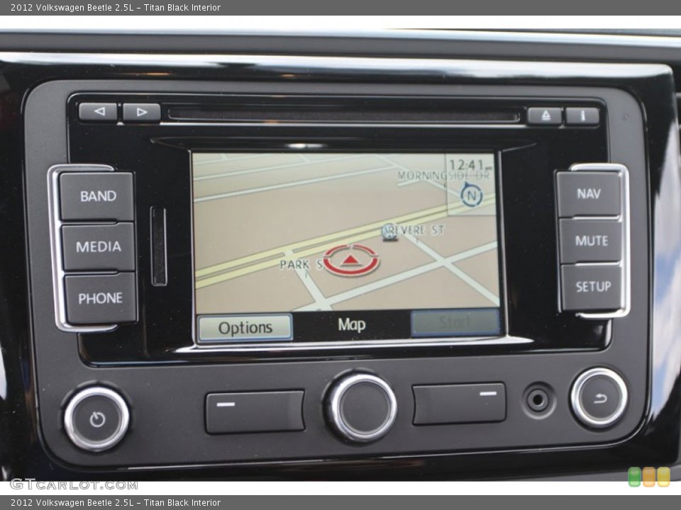 Titan Black Interior Navigation for the 2012 Volkswagen Beetle 2.5L #71938920