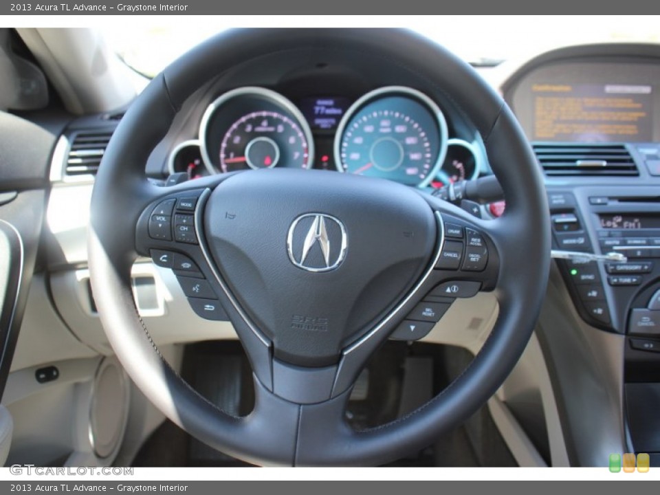 Graystone Interior Steering Wheel for the 2013 Acura TL Advance #71939427