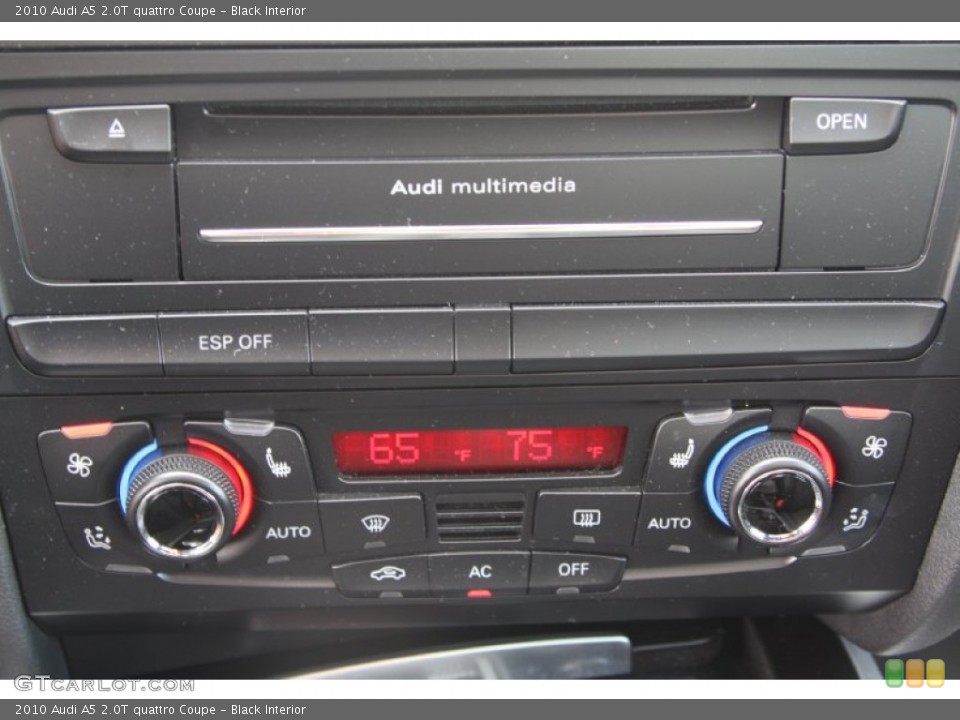 Black Interior Controls for the 2010 Audi A5 2.0T quattro Coupe #71939793
