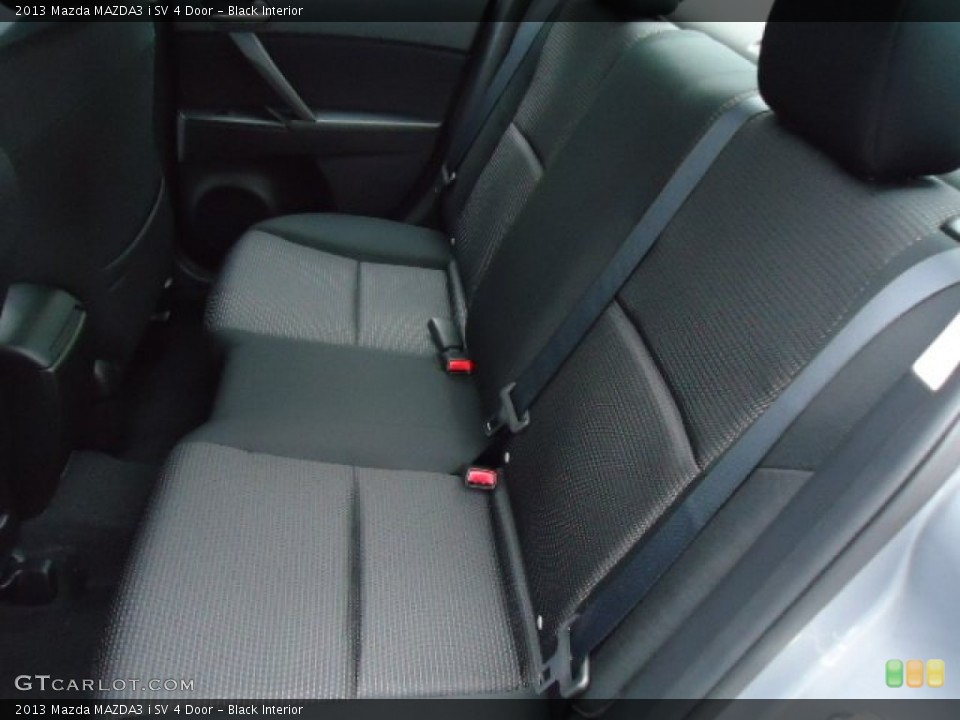 Black Interior Rear Seat for the 2013 Mazda MAZDA3 i SV 4 Door #71940261