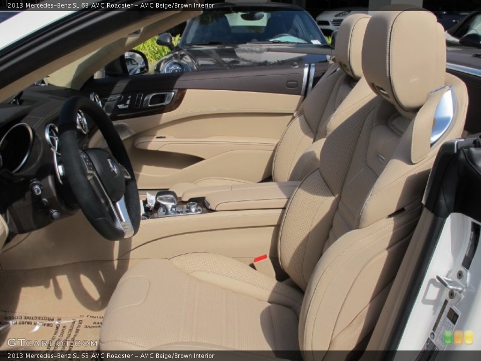 AMG Beige/Brown Interior Photo for the 2013 Mercedes-Benz SL 63 AMG Roadster #71942491