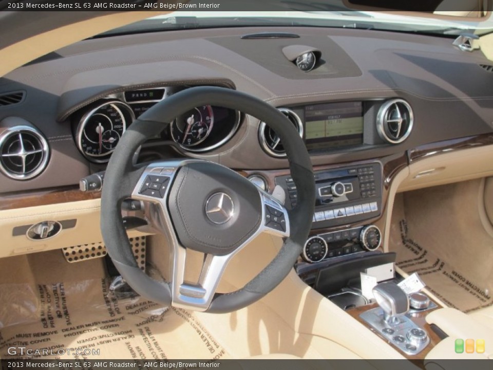 AMG Beige/Brown Interior Dashboard for the 2013 Mercedes-Benz SL 63 AMG Roadster #71942521