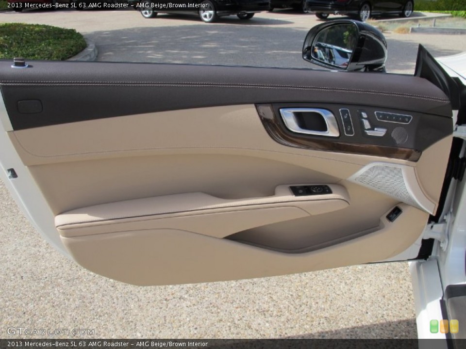 AMG Beige/Brown Interior Door Panel for the 2013 Mercedes-Benz SL 63 AMG Roadster #71942539