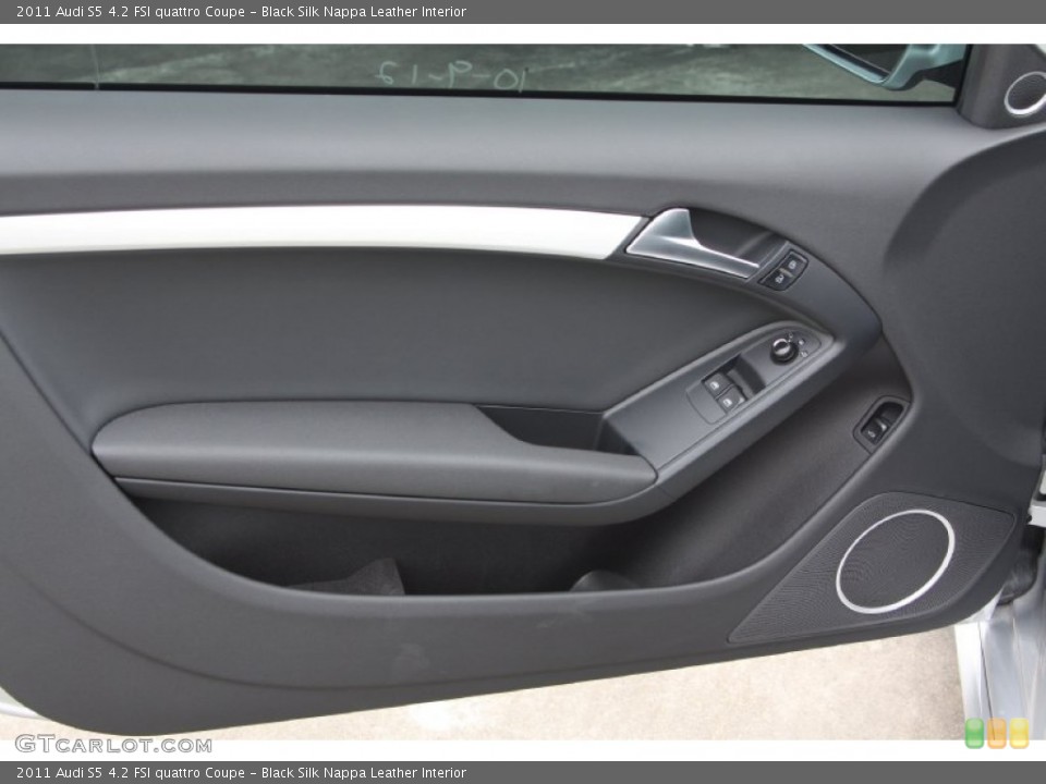 Black Silk Nappa Leather Interior Door Panel for the 2011 Audi S5 4.2 FSI quattro Coupe #71943028
