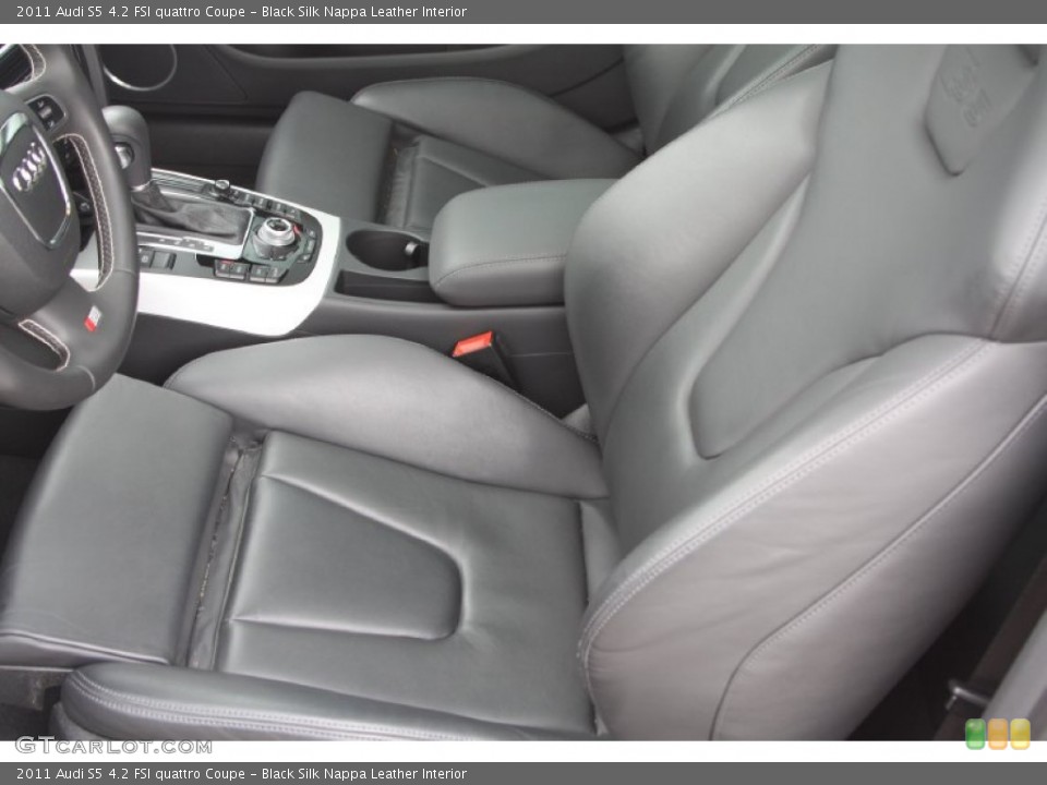 Black Silk Nappa Leather Interior Front Seat for the 2011 Audi S5 4.2 FSI quattro Coupe #71943097
