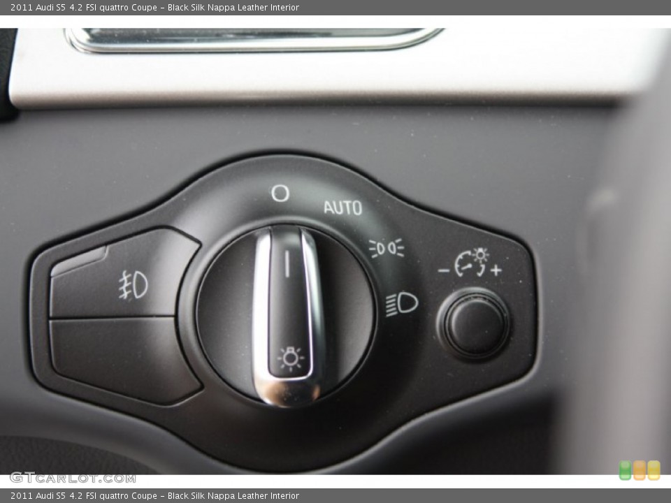 Black Silk Nappa Leather Interior Controls for the 2011 Audi S5 4.2 FSI quattro Coupe #71943157