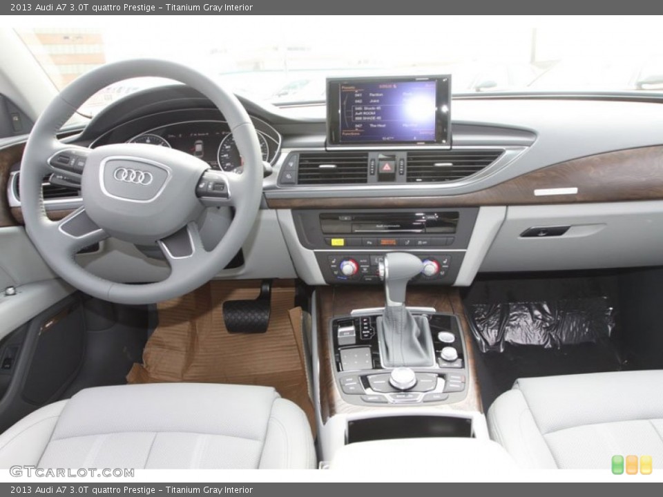 Titanium Gray Interior Dashboard for the 2013 Audi A7 3.0T quattro Prestige #71944516