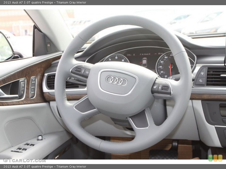 Titanium Gray Interior Steering Wheel for the 2013 Audi A7 3.0T quattro Prestige #71944536
