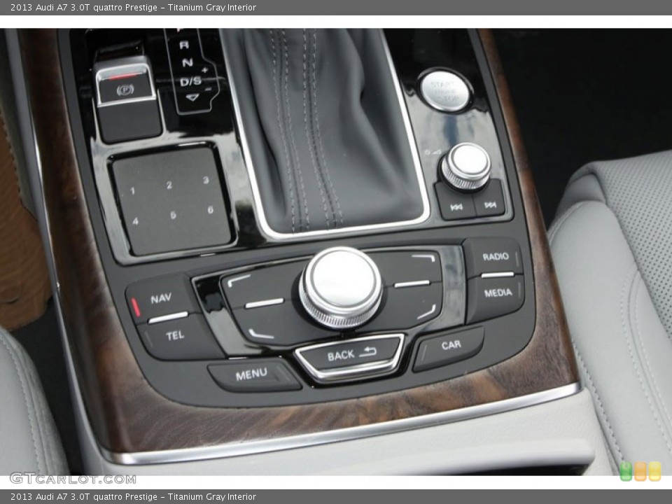 Titanium Gray Interior Controls for the 2013 Audi A7 3.0T quattro Prestige #71944651