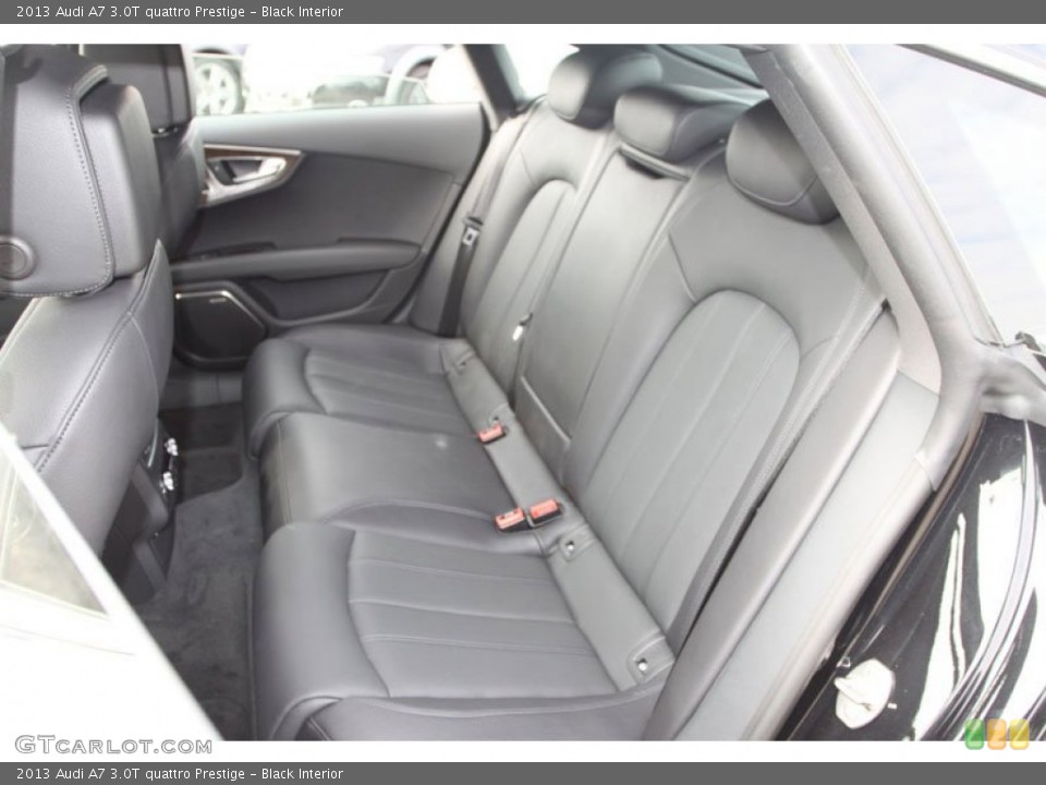 Black Interior Rear Seat for the 2013 Audi A7 3.0T quattro Prestige #71945978