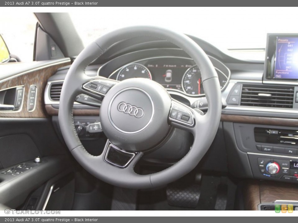Black Interior Steering Wheel for the 2013 Audi A7 3.0T quattro Prestige #71946046