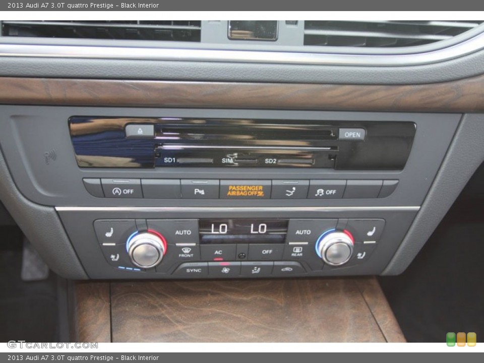 Black Interior Controls for the 2013 Audi A7 3.0T quattro Prestige #71946094