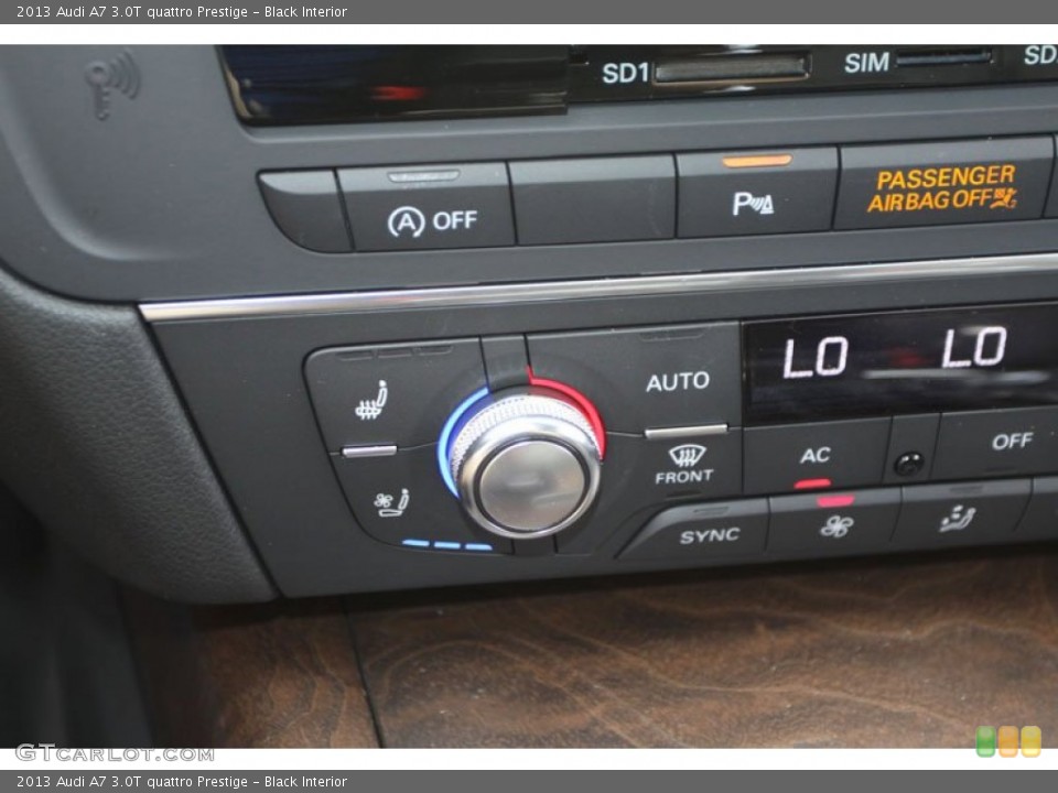 Black Interior Controls for the 2013 Audi A7 3.0T quattro Prestige #71946133