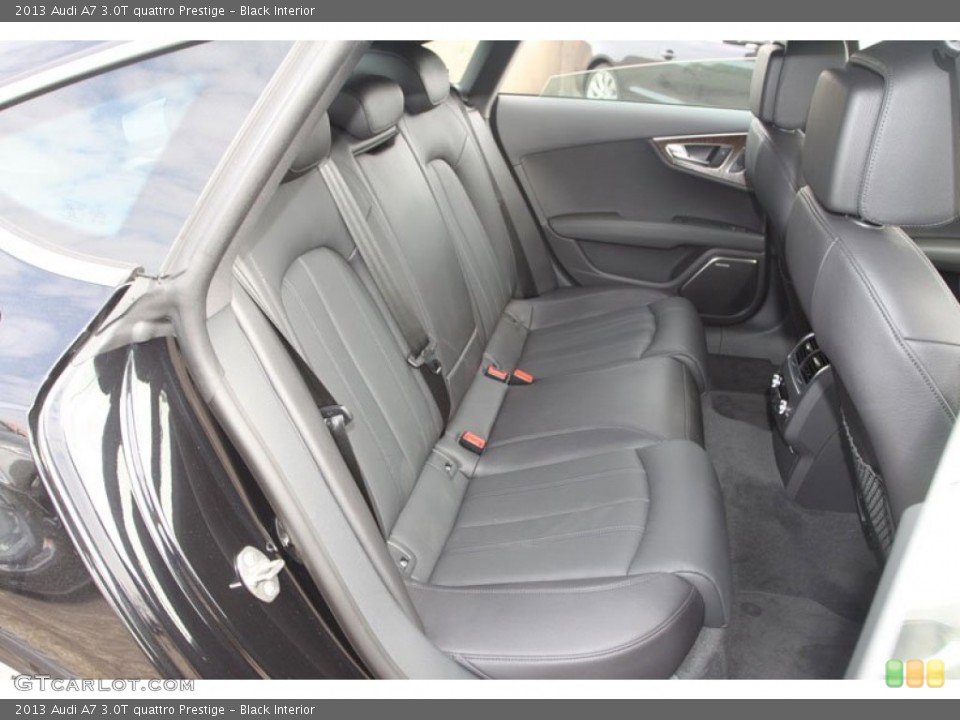 Black Interior Rear Seat for the 2013 Audi A7 3.0T quattro Prestige #71946249