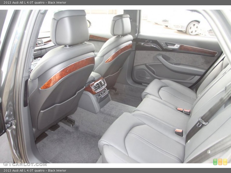 Black Interior Rear Seat for the 2013 Audi A8 L 4.0T quattro #71946706