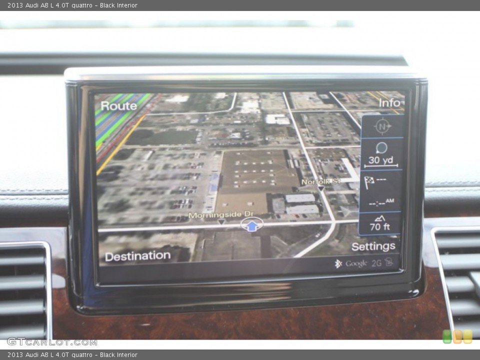 Black Interior Navigation for the 2013 Audi A8 L 4.0T quattro #71946796