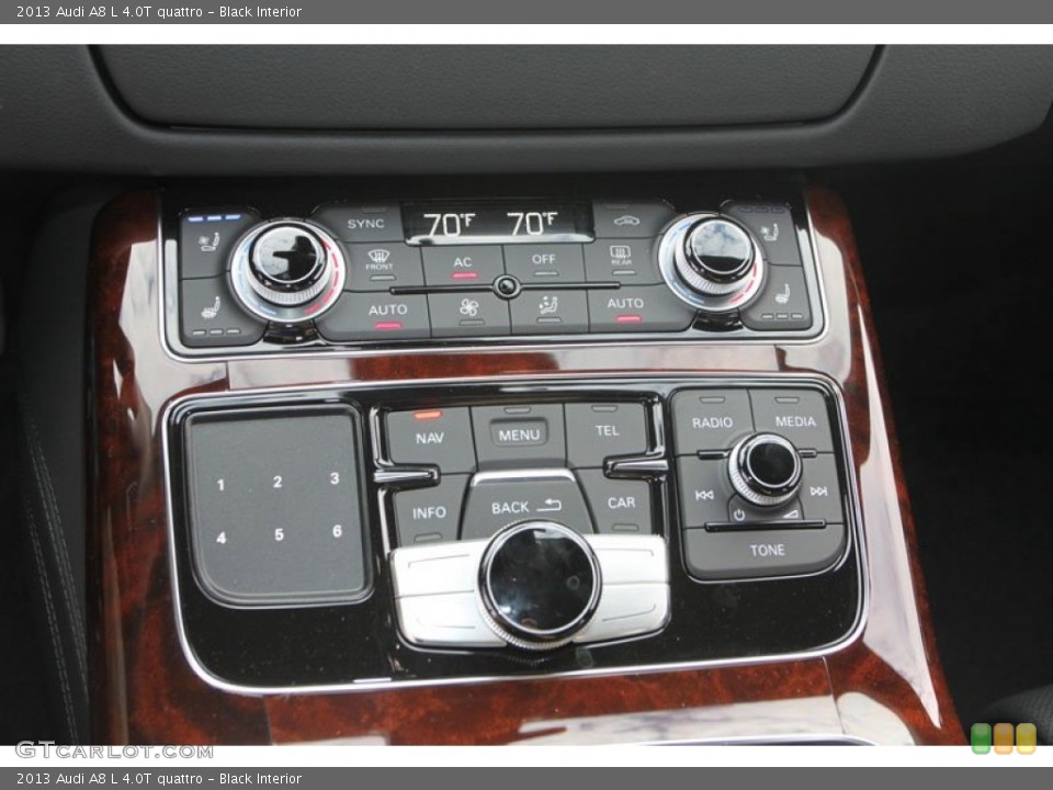 Black Interior Controls for the 2013 Audi A8 L 4.0T quattro #71946823