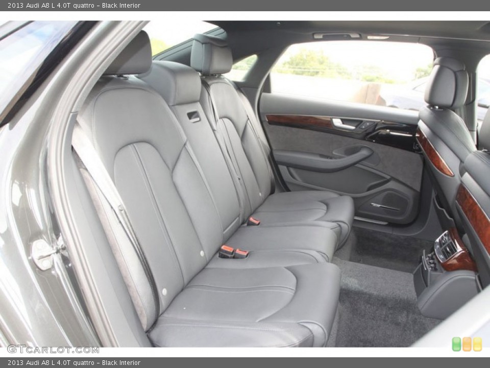 Black Interior Rear Seat for the 2013 Audi A8 L 4.0T quattro #71946910