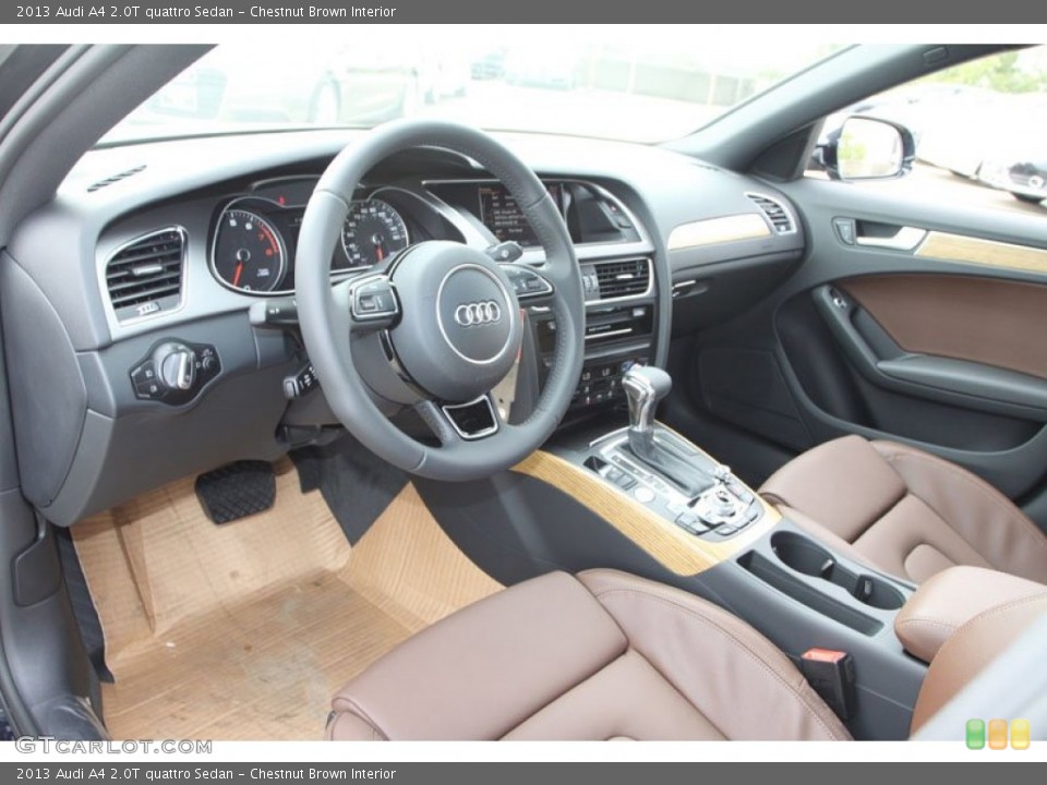 Chestnut Brown 2013 Audi A4 Interiors