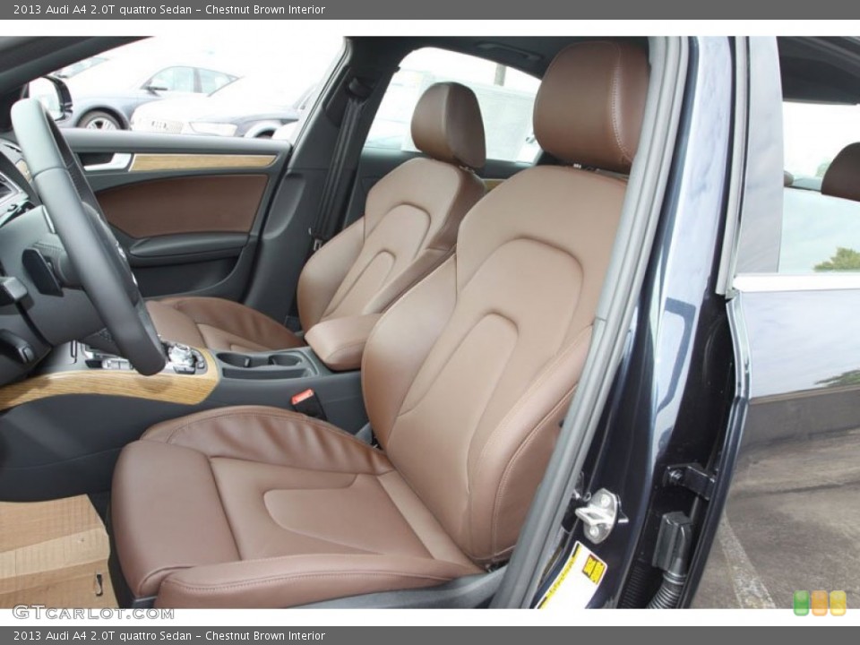 Chestnut Brown Interior Front Seat for the 2013 Audi A4 2.0T quattro Sedan #71948273