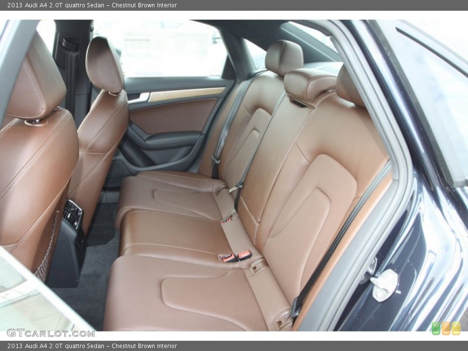 Chestnut Brown Interior Rear Seat for the 2013 Audi A4 2.0T quattro Sedan #71948299