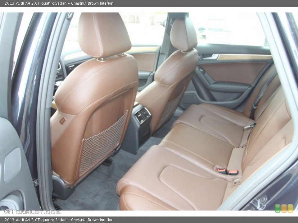 Chestnut Brown Interior Rear Seat for the 2013 Audi A4 2.0T quattro Sedan #71948323